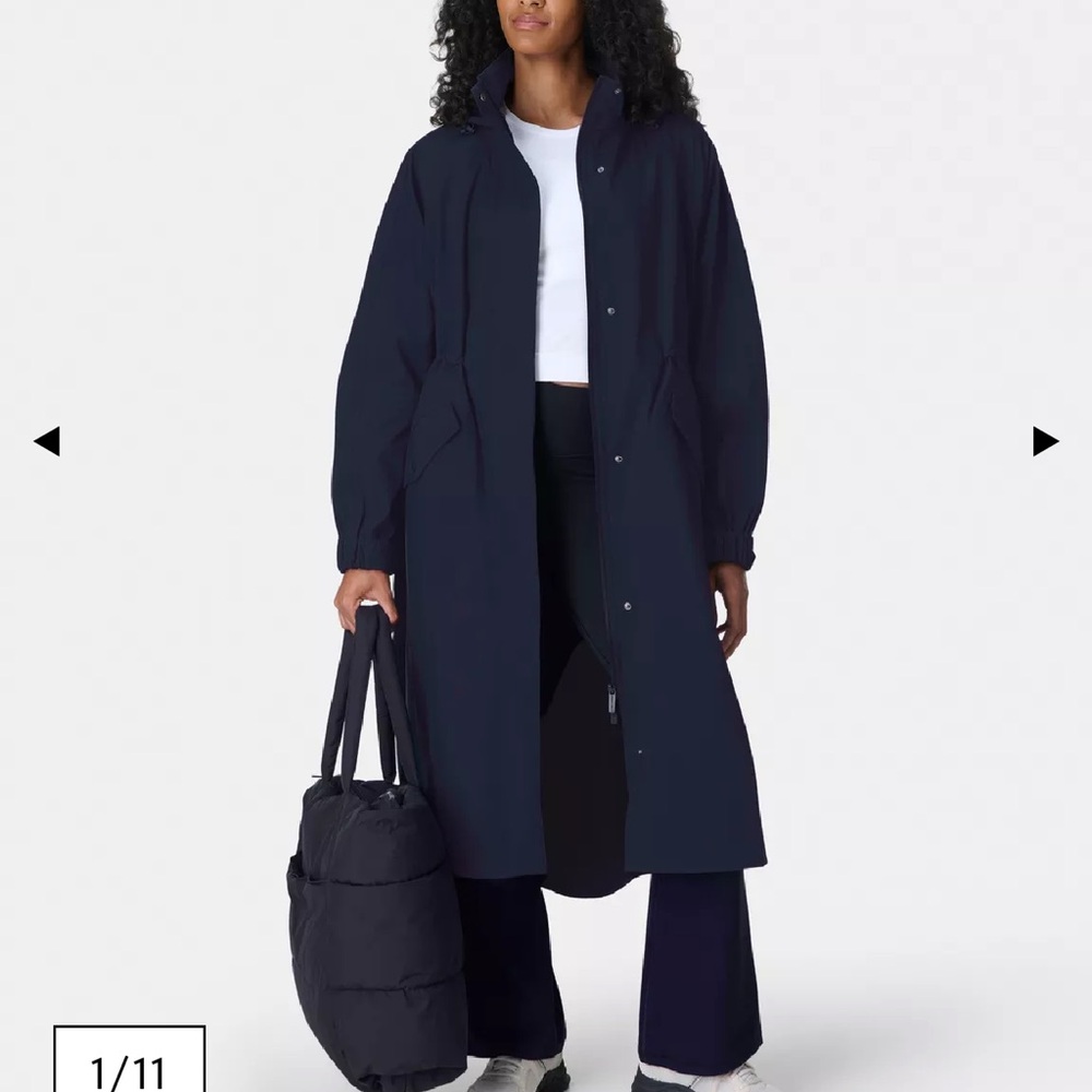 Navy Women’s M Parka Rainjacket - Picture 6 of 13